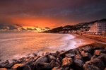 z2300 Ventnor Beach at Sunset