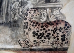 San Gabriel, anteportería mural, jaguar