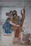 Cloister stairwell mural, St. Christopher