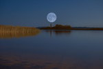 Full Moon at Lough Ree at Hodson Bay