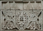San Nicolás Atecoxco, Hidalgo, San Nicolás, façade gable relief