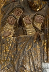 Santa Clara, nave altar fragment, St. Clare & Poor Clares, detail