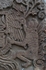 Capilla Real, left tower base relief, Charles V escutcheon, detail