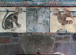 Lower cloister walk, portal mural, Annunciation