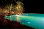 Am Pool, die Malediven