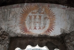 Convento portal, Christogram mural