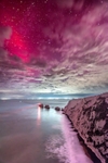 z4312 Midnight Aurora over the Needles