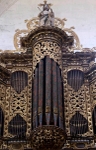 Organ pipes, detail