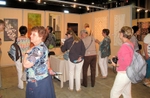 Visitors taking photos of my quilts