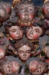 Santa Inés, high altar, cherub heads, detail
