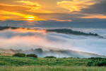 z3251 Sunset over the Mist, Ventnor Down