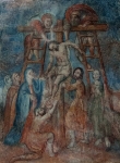 El Divino Señor, cloister stairwell mural, Crucifixion