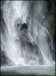 Waterfall Milford Sound NZ