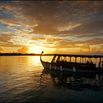 Dhoni at sunset
