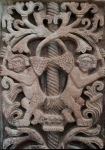 Façade portal, left pilaster relief, detail