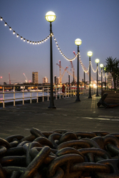 Butlers Wharf night lights