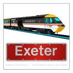 HST POWER CAR #43025 | EXETER | INTERCITY SWALLOW LIVERY