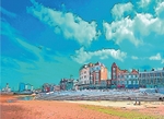TH0144 Main Sands at Margate,  Margate Greetings Card