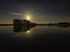 Finnamore Lake during the night, Ireland.