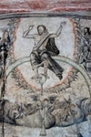 Lower cloister testera mural, detail