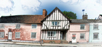 Lavenham Suffolk Street panorama