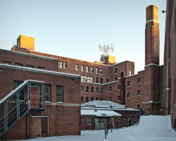 Undercliff Sanatorium (Meriden, CT) | Snowy Rear Exterior