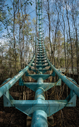 Abandoned Six Flags (New Orleans, LA) | Zydeco Screamer Ascent