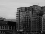 Riverside House, Southwark Bridge (b&w)