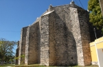 Champotón, Campeche, La Merced, apse & buttressing