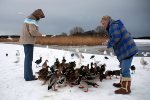Cynthia & Kerry Feed The Birds 2