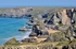 Bedruthan Steps from the coast path