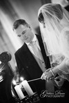 Bride & Groom at ceremony at Wedding at St. Hilary