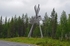 Arctic Circle near Kemijärvi, Lappi, Finland