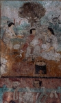 Santa María, N wall mural, Indian pulque drinkers