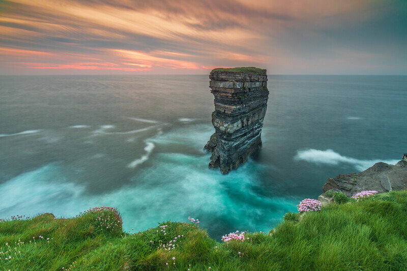 Sunset at Downpatrick Head, Co Mayo