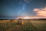 ab27 Hay bales by night Chale