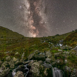 Milky Way Over Fraughan Rock Glen, Wicklow Mountains