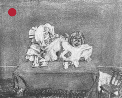 Teatime diptych 1 SOLD