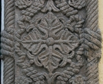 San Francisco, façade, main portal, left pilaster detail