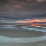Poolbeg and Howth across Dublin Bay