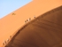 Climbing up the dune