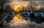 Sunset at Hanbury Wharf