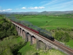 JL - 13.5.23 SR 35018 'BIL' 1Z87 Appleby - Euston, Ormside Viaduct