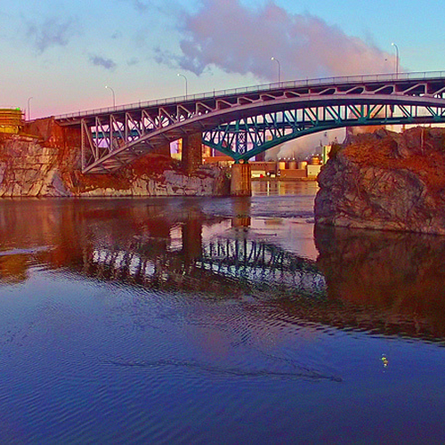 Reversing Falls Bridge @ Slack Tide