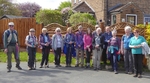 020 Group pose before visiting the Tea Room