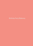 Birthday Party Blakeney portfolio