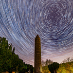 Star Trails at Glendalough Round Tower, Co Wicklow