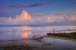 z3528 Evening Reflections, Shanklin beach