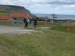 026 Taking in the view above Staithes