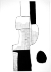 Fray and Fragment 4, Indian Ink on Paper, 59cm x 84cm